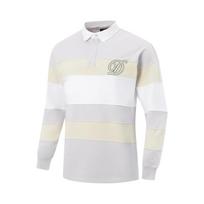 Li Ning Polo Shirts Men's Moon Gray/Gravel Gray/Standard White Polo Collar Moderate Straight Fit APLV409-3 M
