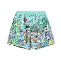 Li Ning x Steven Harrington Skateboard Casual Shorts Men's Green AKSR735-1 M