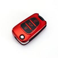 TPU automobilio raktų dėklas, skirtas KIA Sportage Rio 3 Soul Optima Ceed Pro K5 K2 Pride, skirtas Hyundai I20 I30 Ix20 Ix25 Ix35 Elantra Accent raudona