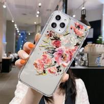 Dėklas iPhone 11 dėklas iPhone 14 13 12 11 Pro Max dėklai iPhone 13 Mini Xs Xr 7 8 6 S Plus Se 2022 2020 Skaidrus gėlių galinis dangtelis For iPhone 14Pro Max