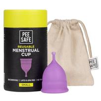 Daugkartinis menstruacinis puodelis moterims_ Mažas dydis su maišeliu | Itin minkštas, be kvapo ir bėrimų | 100 % medicininis silikonas Small