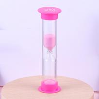 Colorful Hourglass Sandglass Sand Clock Timers Sand Timer Shower Timer Tooth Brushing Timer Children Home Decors ADM rožinė