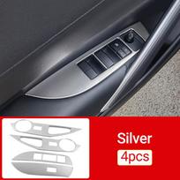 Automobilio priedai Toyota Corolla Cross XG10 2021 2022 2023 2024 Nerūdijančio plieno lango pakėlimo mygtuko jungiklio skydelio apdailos lipdukas sidabras