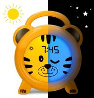 Night light with alarm clock, sleep trainer Alecto BC100TIGER, Alecto geltona