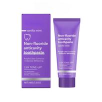 100g Whitening Purple Toothpaste Brighten Yellow Teeth Color Corrector Repair Gum Fresh Bad Breath Bleaching Toothpaste 1PC