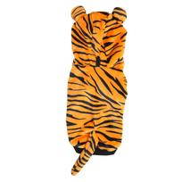 Šuns tigro Hoodie minkštas poliesterio medvilnės paminkštintas šiltas patogus šuns žiemos džemperis su tigru L(for 6.5-9kg)
