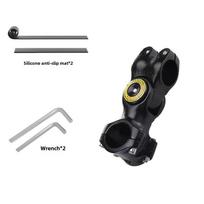 Bike and Motorcycle Mount for GoPro or Insta360X3 with Selfie Stick and Third-Person Shooting Attachment Metal Fixed Bracket