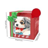 Interactive Robot Dog Toy with Realistic Movements Smart Plush Puppy that Walks and Barks Electronic Pets Dog for Kids Birthday