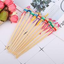Cute Random Color Wax Remover Handmade Wood Bamboo Doll Ear Picks Earpicks Ear Care Health Care