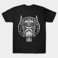 Odin T Shirt Vikings Valhalla Thor Norse God Runes Yggdrasil Viking Compass Axes M