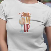 Funny Aperol Spritz T-Shirt: Retro Y2K Cocktail Graphic Tee L
