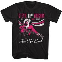 Stevie Ray Vaughan And Double Trouble Soul To Soul Men's T Shirt Rock Music 3XL
