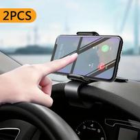 Car Phone Holder, Snap-on Inner Car Clip, Rotatable Phone Holder, Dashboard Phone Holder