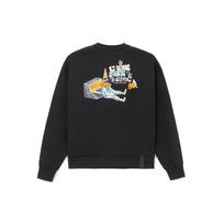 Li Ning Skateboard Sweatshirts Men's Black Crew Neck Moderate Regular AWDS165-3 L
