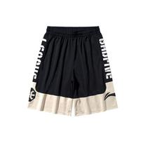 Li Ning Basketball Collection Casual Shorts Men's New Standard Black Light Antique Yellow AAPQ007-7 L