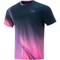 Li Ning Table Tennis Collection T Shirt Men's Guangdong Blue AAYV115-1 L