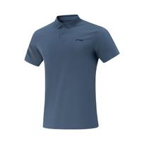 Li Ning Fitness Series Polo Shirt Men's Moon Tide Blue APLV287-8 S