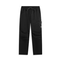 Li Ning Casual Pants Men's Black Moderate Straight Fit Pants AYKV187-4 M