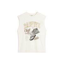 Li Ning BADFIVE Tank Tops Men's Ecru Crew Neck Moderate Other AVSU743-2 XL