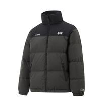 Li Ning Hot Pots Down Collection Down Jacket Unisex Obsidian Gray AYMU239-5 3XL