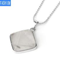 Europietiški ir amerikietiški karoliai Natūralūs deimantiniai mažos piramidės krištoliniai karoliai Paprasti violetiniai moteriški krištoliniai pakabukai white crystal white