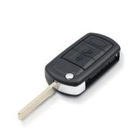 Replacement Shell Folding Flip Remote 3 Buttons Key Case Fobs for LAND ROVER Range Rover Sport LR3 Discovery HU92 Blade