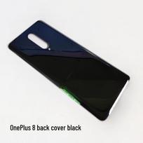 Yibin Glass Back Cover for OnePlus 8/8 Pro juoda spalva