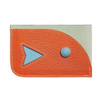 Hermes Poisson Color Block Mysore Goat Leather Card Holder Women Accessories Hissing-Green H084483CKAA Box Included