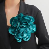 20CM Brooch Large Flower Badge Fashion Ornamental Pin raudona