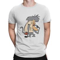 T-Shirt I R Baboon for Men Pure Cotton Humor harajuku men's t-shirts O Neck Cow And Chicken Cartoon Tees Short Sleeve Clothes S balta