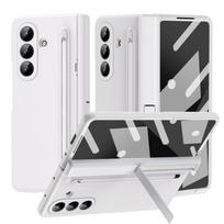 For Samsung Galaxy Z Fold 7 Case Skin Feel PC Anti-fingerprint Folding Cover with Free Stylus Pen+Glass For Z Fold7 Case- Pen-Glass&Galaxy Z Fold7