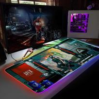 A-Apex L-Legendse Mouse Pad RGB Backlit Mouse Pad Laptop Mouse Pad Laptop Gamer Computer Desk Gaming Accessories RGB600x300x3mm