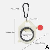Cable Tie Organizer Plastic Fluorescent Storage Cable Tie Holder Portable Stable 38Mm Dia Ring Key Chain Storage Tool Parts