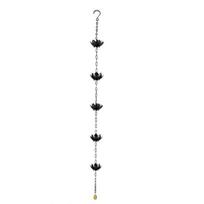Outdoor Lotus Rain Chain Heavy Duty Metal Garden Hanging Rain Catcher Cups Outside Gutters Downspouts Replacement Decorative Rain Chain juoda