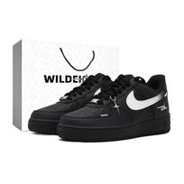 Nike Air Force 1 Shadow Cross Height Increasing Abrasion Resistant Breathable Low top Skateboard Shoes Unisex CW2288-001(Team582-SBOX) 46
