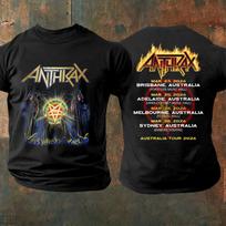 Anthrax Grupės Koncertų Turas Australijoje 2026 Marškinėliai S black