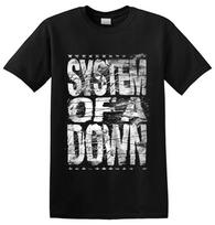 SYSTEM OF A DOWN - 'Nudėvėto logotipo' marškinėliai XXXXL