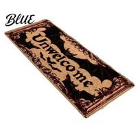 Easy Clean Floor Mat Halloween Kitchen Rug Pumpkin Bat Black Cat Non-slip Mat XS A