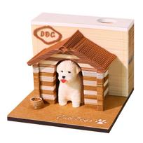 2027 3D Paper Puzzle Model 2026 New Products Gift Idea Custom Cute Animal 3D Paper Art Crafts Memo Pad Bookmark Sheet Notes Pad (as the picture,8.5*8.5*6.8cm)