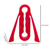 Silicone Car Door Lock Cover Pad Universal Anti Vibration Shock Absorber Soundproof Damper For Auto Door Latch Anti Scratch raudona