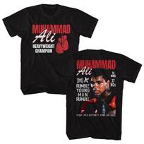 Muhammad Ali Heavyweight Champion 56 Wins 37 KOs Sting Like A Bee Men's T Shirt 4XL