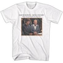 Bing Crosby David Bowie Little Drummer Boy Men's T Shirt Pop Jazz Music Movies 3XL
