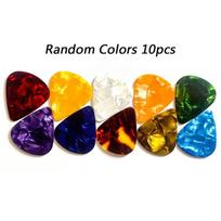 High Quality Celluloid Guitar Pick Random Color ABS Folk Instrument Finger Pick Guitar Accessories