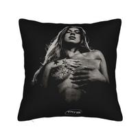 T8 Tate Mcrae Pillowcase Printed Polyester Cushion Cover Decorative Pillow Case Cover Chair Zipper 45X45Cm Peach skin 18*18(CM)-1Pcs
