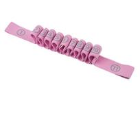 11 Grid Fitness Resistance Bands Elastic Auxiliary Stretching Belt  Children/Adult rožinė