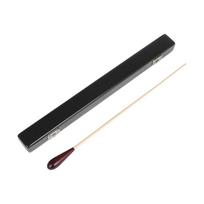 Muzikos dirigento lazdelė medine rankena orkestro muzikos dirigavimo lazdelės simfonijai, choro vadovui baton + storage box raudona juoda spalva