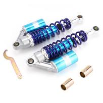 Motorcycle Stainless Steel Suspension Spring Damper Shock Struts Parts Blue