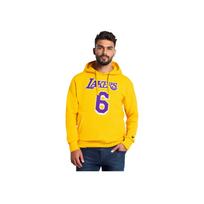Nike X NBA Los Angeles Lakers Swoosh Essential Hooded Fashion Pullover Long Sleeve Sweatshirt Men sweatshirt Yellow DB1181-728 S