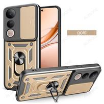 Funda for VIVO V50 Lite Case Slide Camera Protection Ring Stand Shockproof Back Cover for VIVO V50 Capa Funda for VIVO V50 Lite auksas