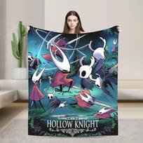 Hollow Knight Silksong Blankets Flannel All Season  Multi-function Soft Throw Blanket for Bedding Car Plush Thin Quilt 30x40in